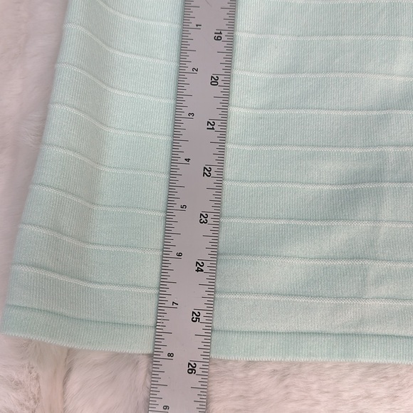 Alex Marie Short Sleeve Blouse Seafoam Green silver threading on sleeves size XL - Picture 8 of 12